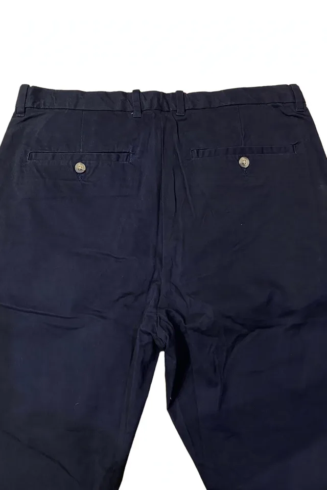 H&M Men's Twill Chino Pants - Navy Blue, photo 4