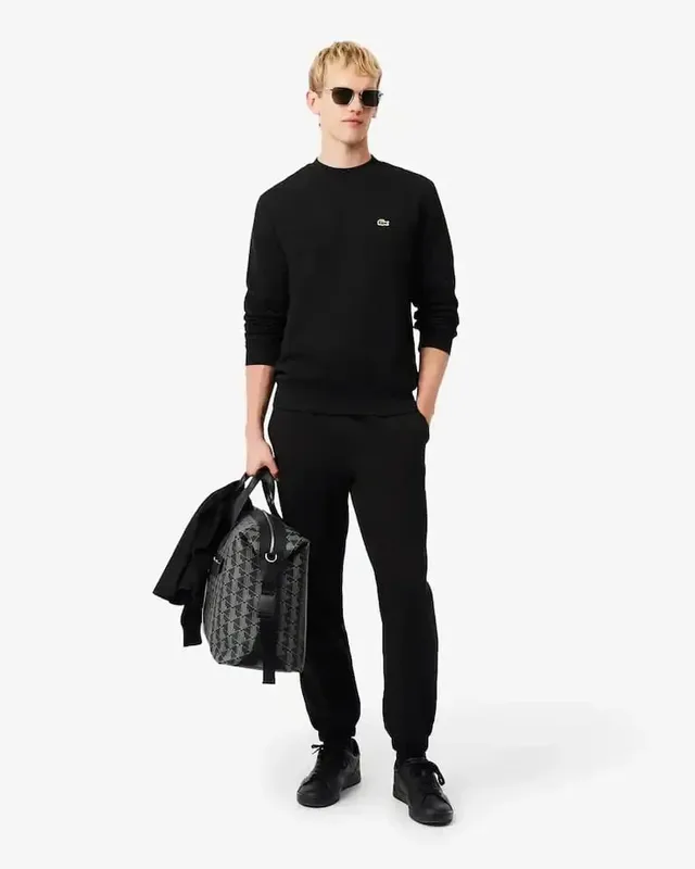 Lacoste Men's Crewneck Sweatshirt - Black, photo 1