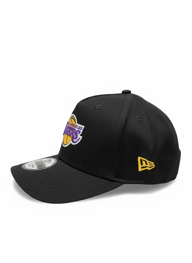 New Era 9FORTY A-Frame Los Angeles Lakers Adjustable Cap - Black, photo 3