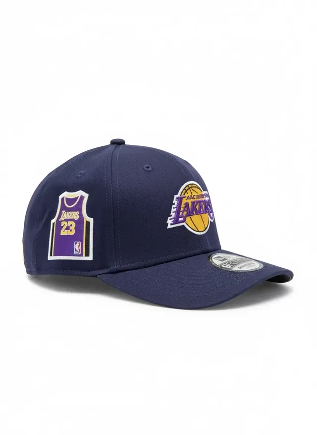 New Era 9FORTY A-Frame Los Angeles Lakers Adjustable Cap - Navy, photo 2