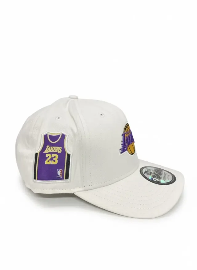 New Era 9FORTY A-Frame Los Angeles Lakers Adjustable Cap - Off-White, photo 2