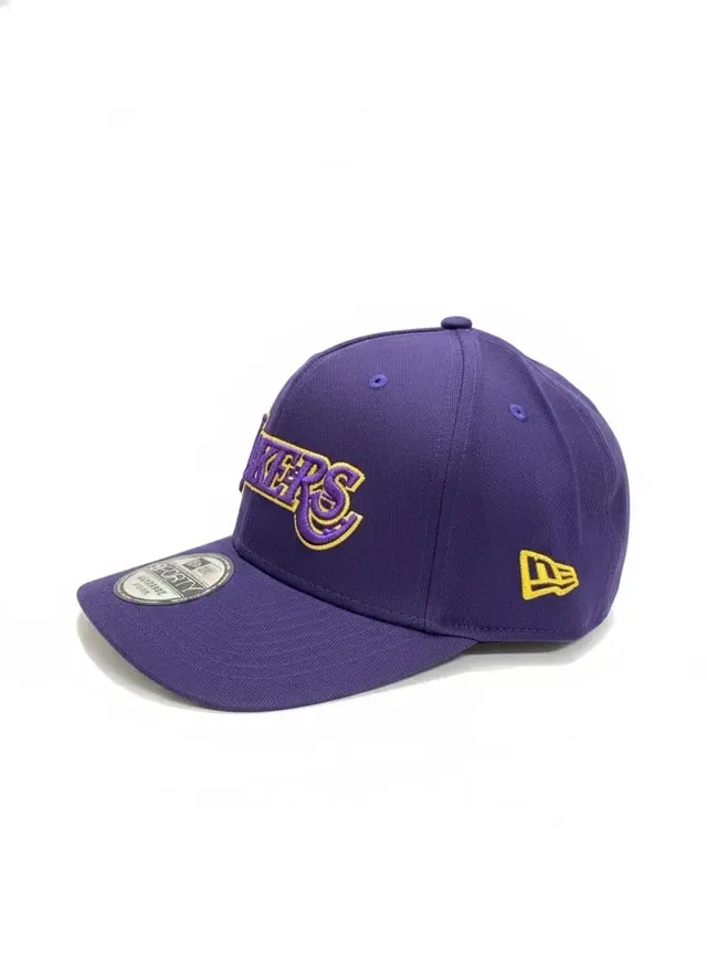 New Era 9FORTY A-Frame Los Angeles Lakers Wordmark Logo Adjustable Cap - Purple, photo 2