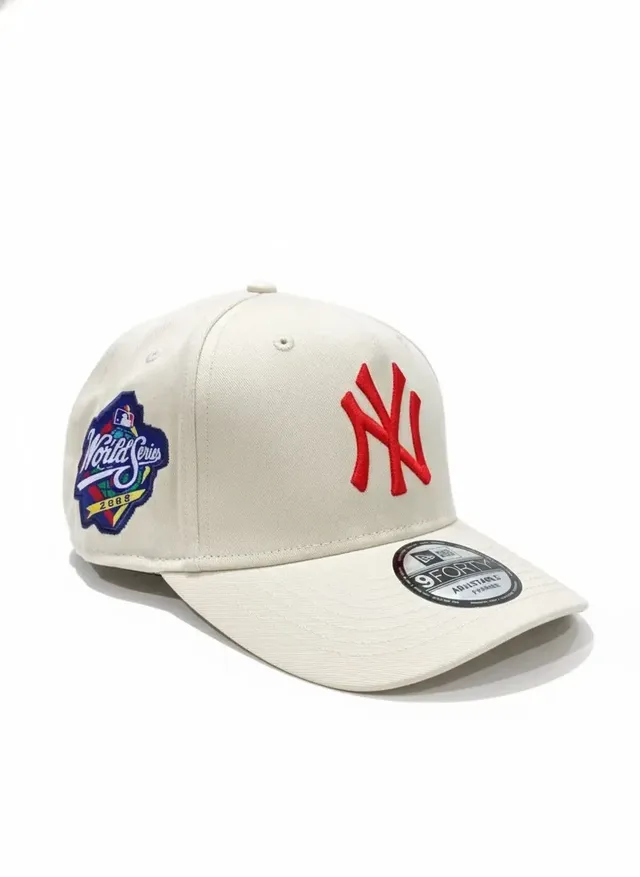 New Era 9FORTY A-Frame New York Yankees World Series Side Patch Adjustable Cap – Beige, photo 2