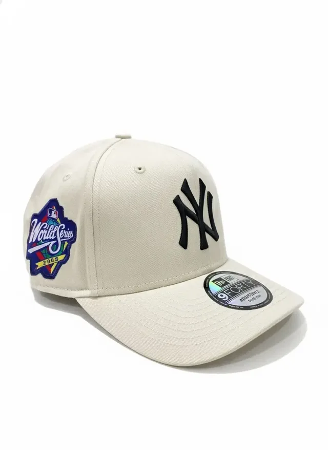 New Era 9FORTY A-Frame NY Yankees World Series Side Patch Cap - Off-White, photo 2