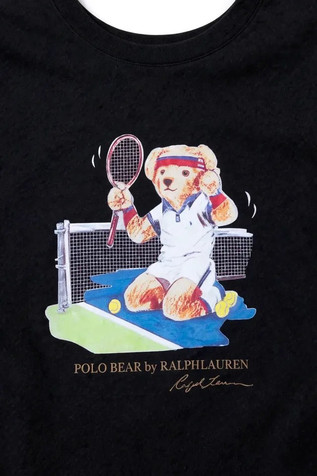 Ralph Lauren Men's Tennis Bear Graphic T-Shirt - Navy Blue, photo 2