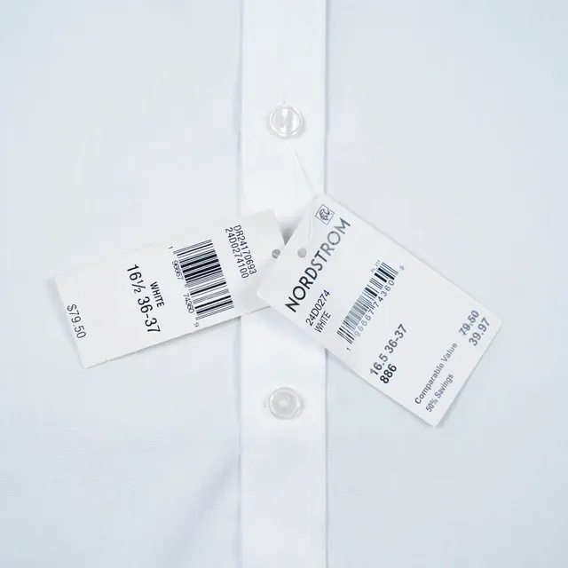 Tommy Hilfiger Men's Slim Fit Wrinkle Free Dress Shirt - White, photo 3