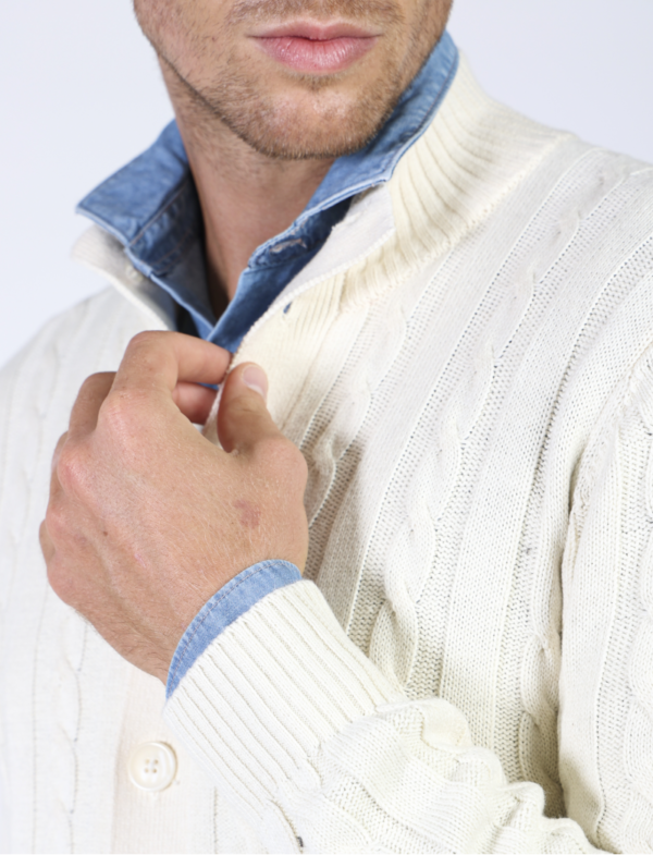 LUIGI FUSARO CARDIGON SWEATER - Image 3