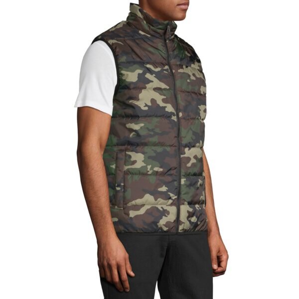 SWISS TECH CAMOUFLAGE SLEEVES LESS PUFFER JACKET - Image 5