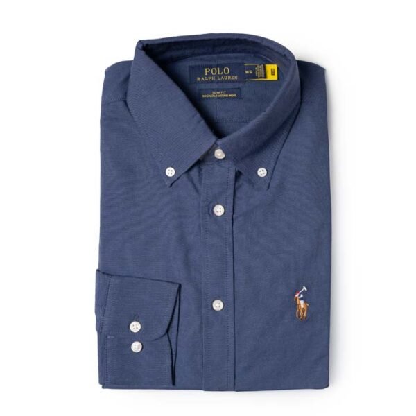 RALPH LAUREN SLIM FIT WASHABLE MERINO WOOL SHIRT