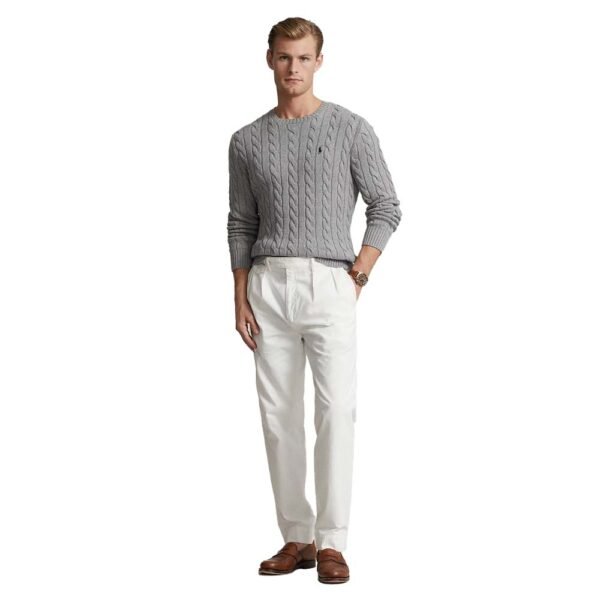 POLO RALPH LAUREN CABLE-KNIT COTTON SWEATER