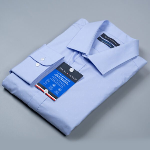 TOMMY HILFIGER SLIM FIT ALL SEASON STRETCH DRESS SHIRT