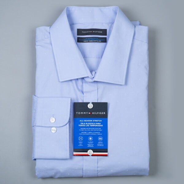 TOMMY HILFIGER SLIM FIT ALL SEASON STRETCH DRESS SHIRT - Image 2