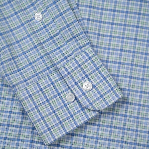 TOMMY HILFIGER SLIM FIT UNTUCKED LENGTH STRETCH DRESS SHIRT - Image 6