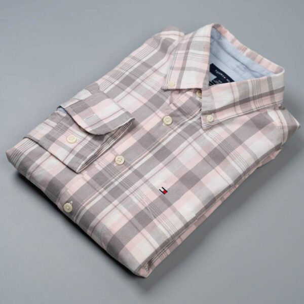 TOMMY HILFIGER CUSTOM FIT ALL SEASON STRETCH DRESS SHIRT